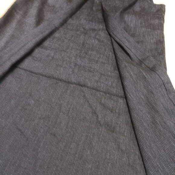 BCBG Maxazria Women's 100% Linen Long Denim Navy Blue Split Tunic Blouse XXS - Picture 6 of 10